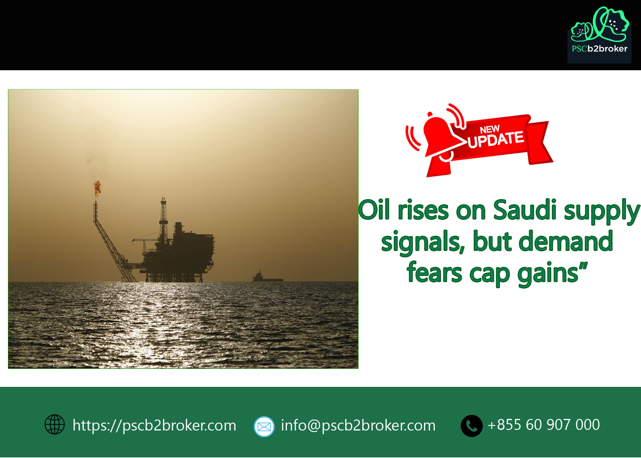 Oil rises on Saudi supply signals, but demand fears cap gains
